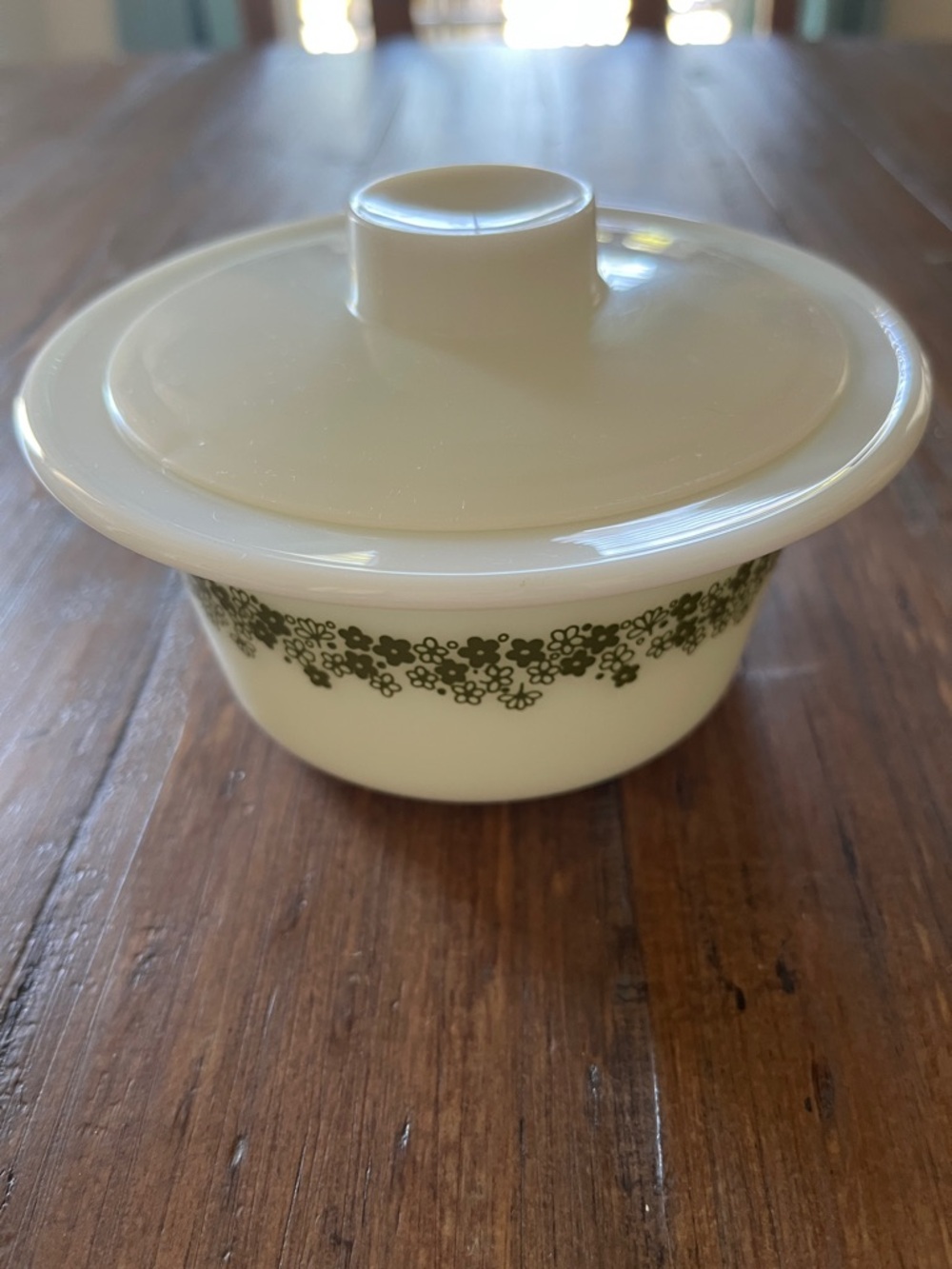PYREX Spring Blossom also known as Crazy Daisy Butter Dish with Lid